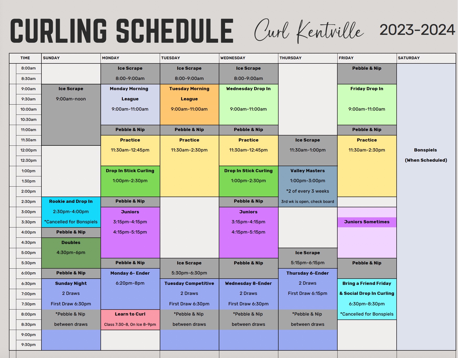 2023-24 Ice Schedule